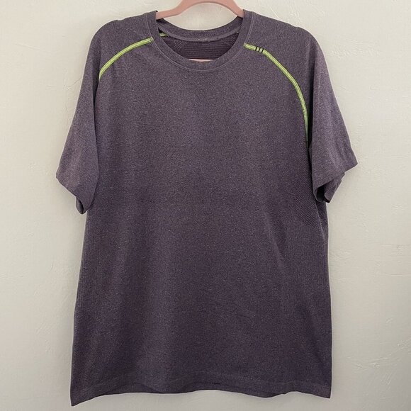 Lululemon Men XL Swiftly Tech Short Sleeve Shirt T-shirt Tee Stretch Crew Vent - Picture 1 of 7